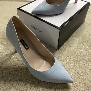 Nine West Tatiana blue suede